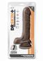 Dr. Skin Plus Gold Collection Posable Dildo With Balls 9in - Chocolate